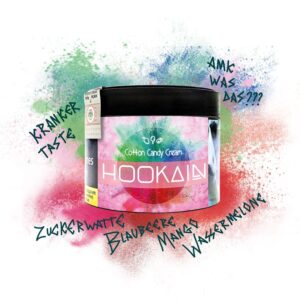 hookain shisha tabak cotton candy cream 200g shishatabak