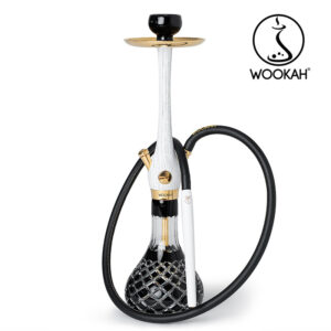 24k gold plated wookah check black white nox set