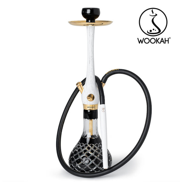 24k gold plated wookah check black white nox set