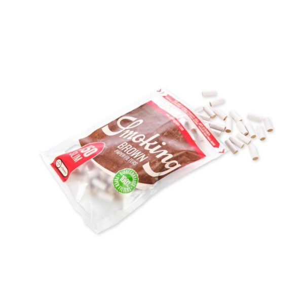 Smoking Drehfilter Slim 6mm 150 Stück Brown Bio