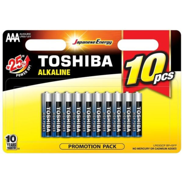 Toshiba Alkaline Batterien AAA 10er Pack Toshiba Alkaline Batterien AAA 10er Pack